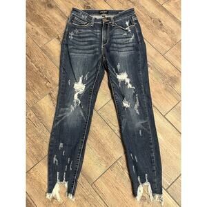 Judy‎ Blue Distressed Skinny Fit Size 5/27 Women's  Jeans